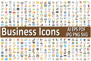 Comprehensive Business Icon Set., an Icon by Vector Portal
