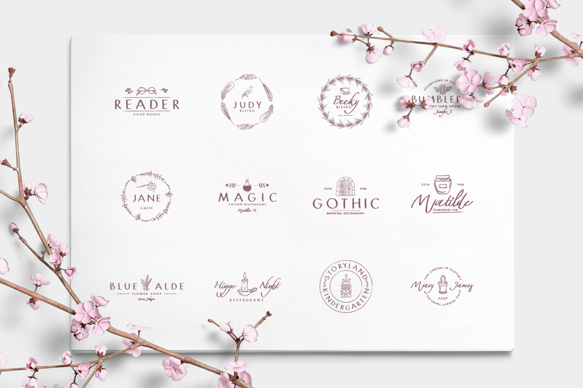 Wonderland Fonts Pack & Branding Kit, a Script Font by Graphicdome (Photo 35 of 118)