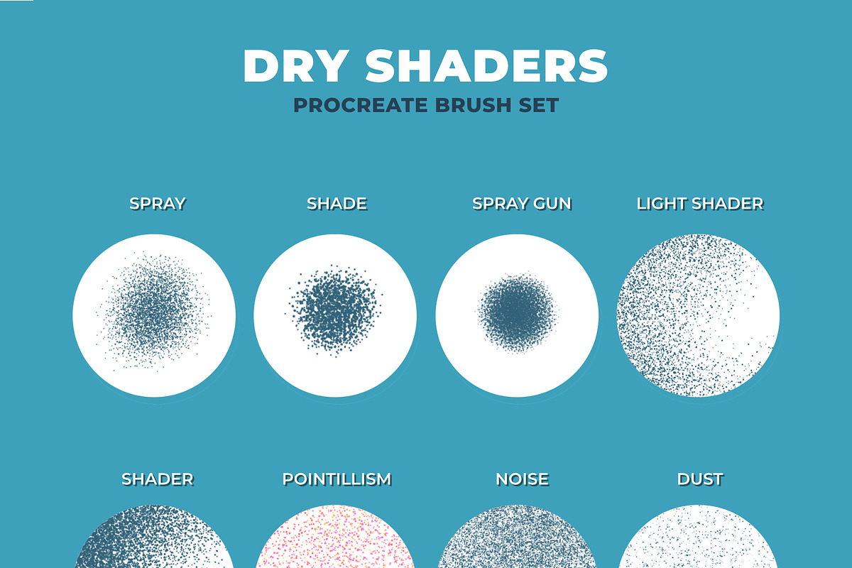 Dry Shaders Procreate Brush Set, a Brush Add-On by Insalata Illustrata (Photo 5 of 6)