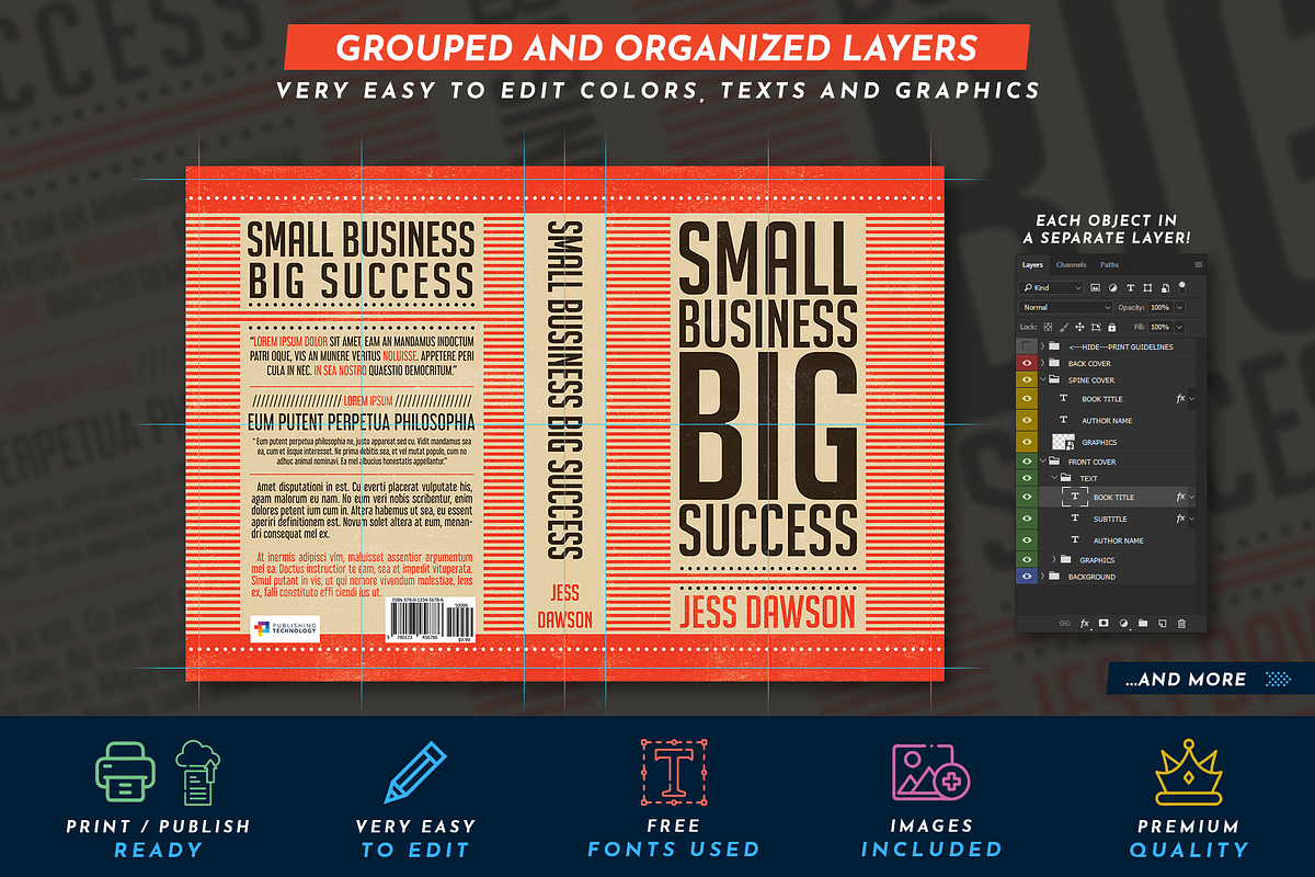 Book Cover Template 51, a Templates & Theme by Digital Goods (Photo 3 of 11)