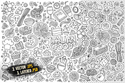Italian Food Objects & Symbols Set, an Object Graphic by BALABOLKA (Thumbnail 3 of 4)