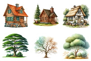 Three Little Pigs Clipart, an Illustration by CreationArt (Thumbnail 2 of 7)