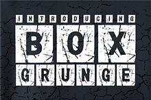 Box Grunge – Stamped Display Font
