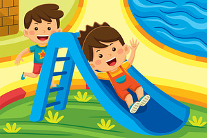 Outdoor Activity Cartoon Vector #02, a Person Illustration by MEDZ