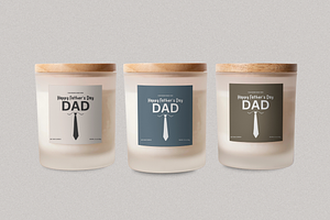 Fathers Day Candle Label Template