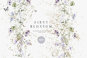 Wildflower Wedding Watercolor Bundle