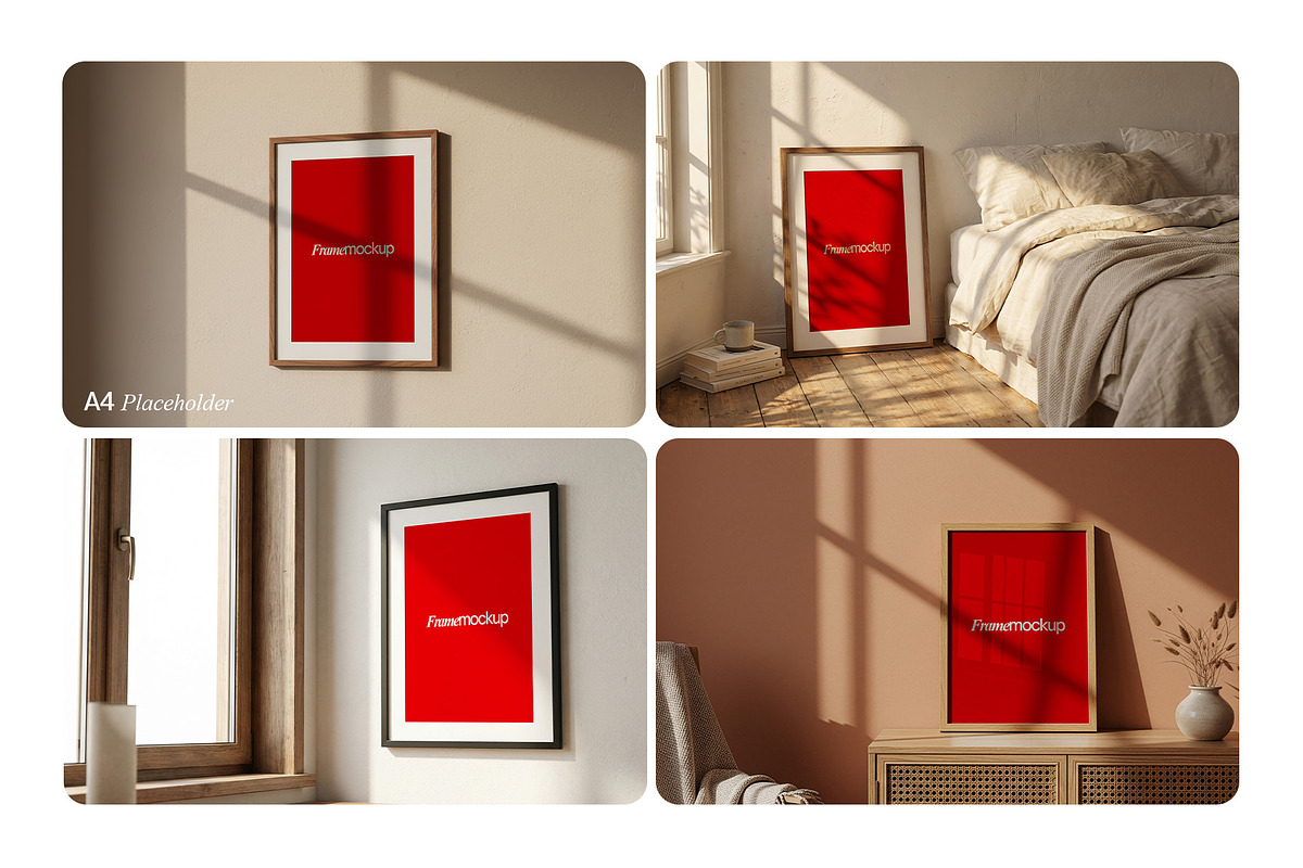 Modern Frame Mockup Bundle Vol 1, a Household Mockup by MockupShelf (Photo 4 of 6)