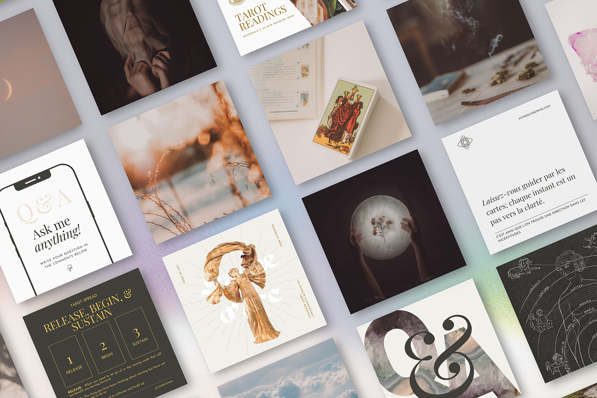 The Tarot Reader Social Media Bundle, a Social Media Template by The Flossy Finch (Photo 14 of 15)