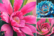 Succulent Floral Flower Nature, a Background Graphic by IrySha (Thumbnail 1 of 6)