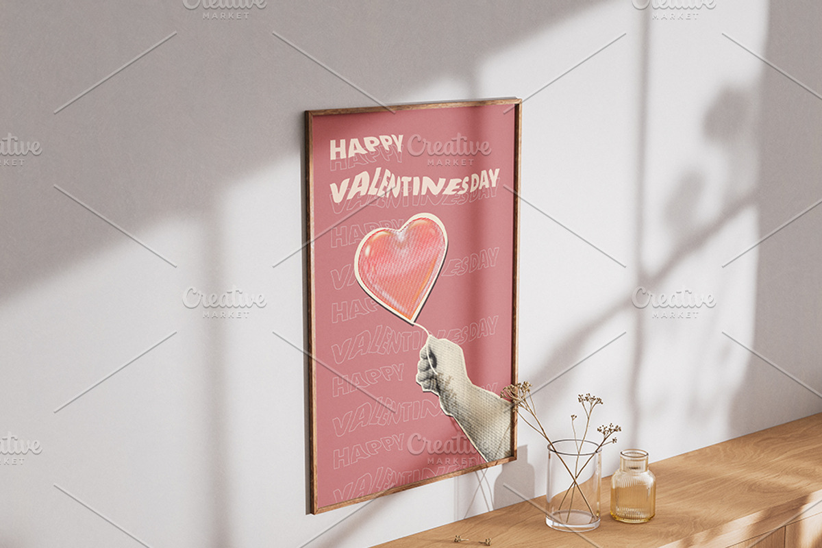 Happy Valentines Day collage poster, a Person Illustration by Vector_Up (Photo 3 of 7)