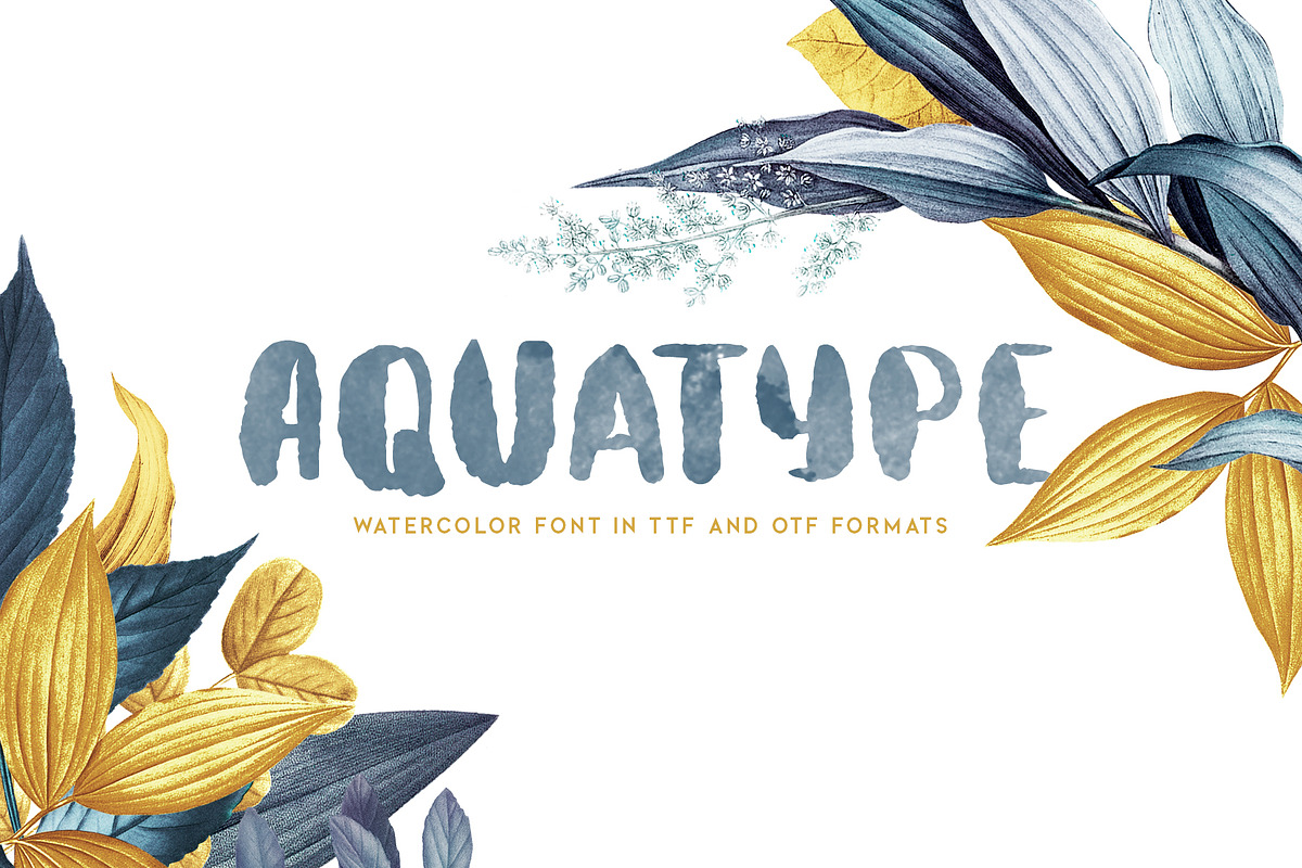 Aquatype Display Watercolor font