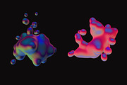 3D Gradients - 8 Metaballs, an Object Graphic by ghost friend's shop (Thumbnail 2 of 5)