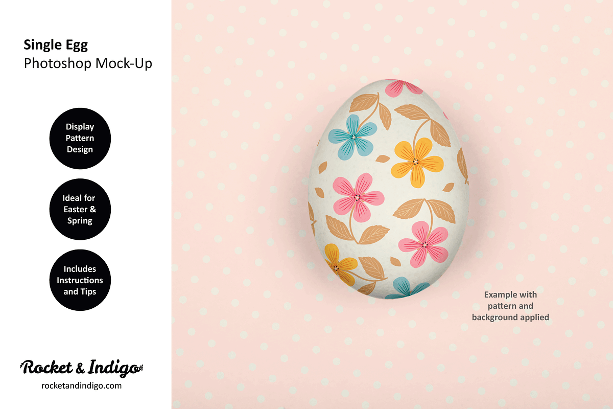 Eggs for Easter Bundle of 3 Mock-Ups, a Cups & Container Mockup by Rocket & Indigo (Photo 2 of 7)