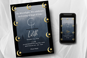 Goth Birthday Invite Canva Editable, an Invitation Template by Willow Paige Farms (Thumbnail 3 of 8)