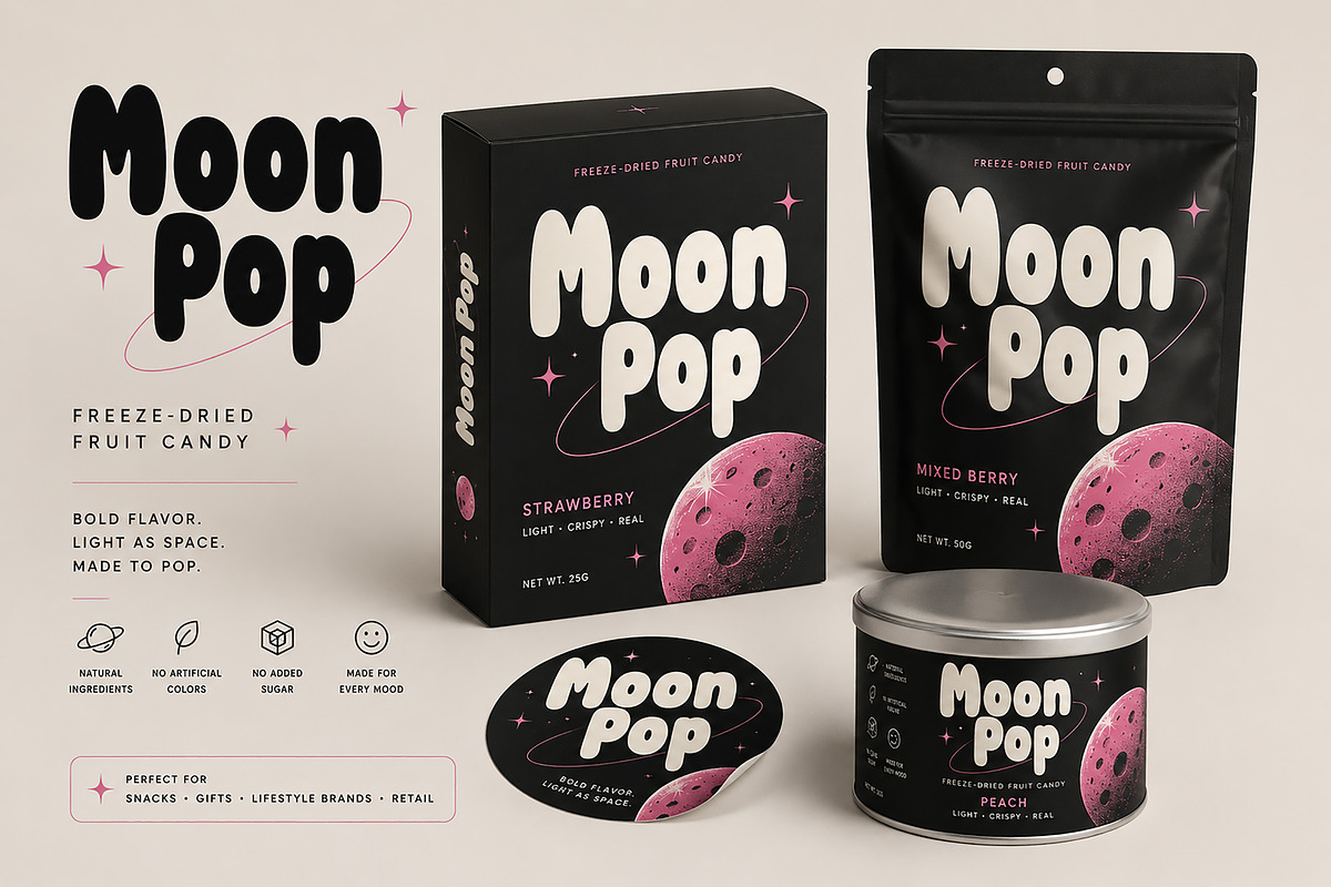 Space Pop – Bold Retro Display Font, a Slab Serif Font by Wow Magic (Photo 4 of 4)
