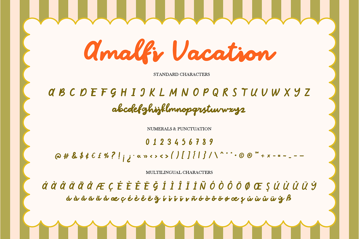 Amalfi - Coastal Summer Retro Script, a Script Font by Kaya Fonts (Photo 38 of 39)