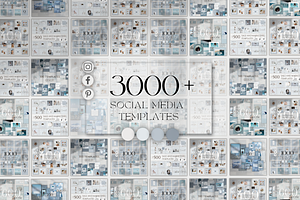 3000+ Blue Social Media | Canva