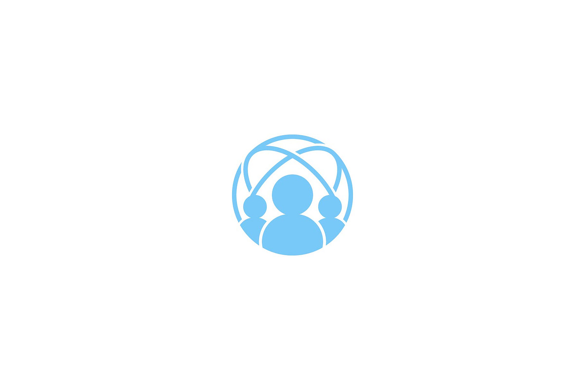 people network logo, a Branding & Logo Template by ZHR Creative