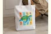 Sea Turtle Bundle Tropical Summer, an Animal Illustration by Colorsfav (Thumbnail 5 of 9)