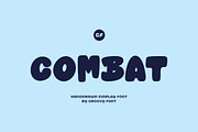 GF Combat - Handdrawn Display Font, a Handwritten Font by GroovyFontCo (Thumbnail 1 of 8)