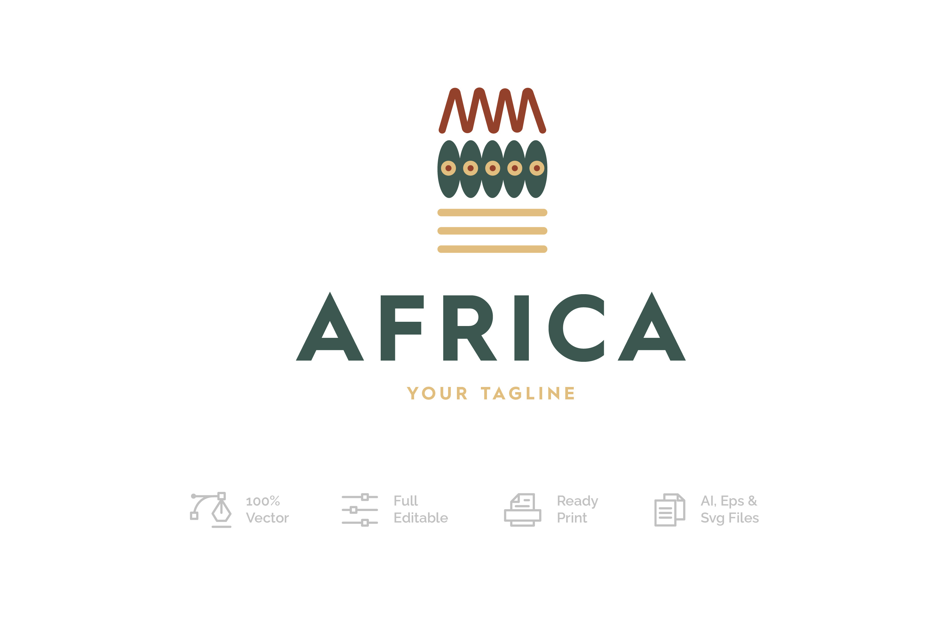 Africa Logo Icon Design Vector