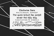 Clockwise sans serif font, a Sans Serif Font by Ana's Fonts (Thumbnail 12 of 12)
