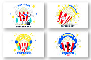 11 National Popcorn Day Illustration, a Food Illustration by denayunebgt (Thumbnail 2 of 5)