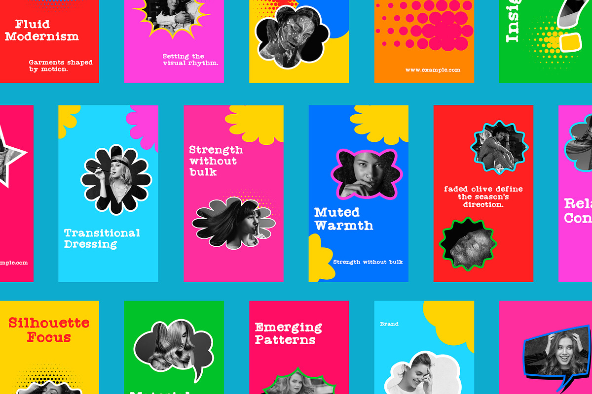 Retro Social Media story Kit, a Social Media Template by Artisan Vibes (Photo 2 of 7)