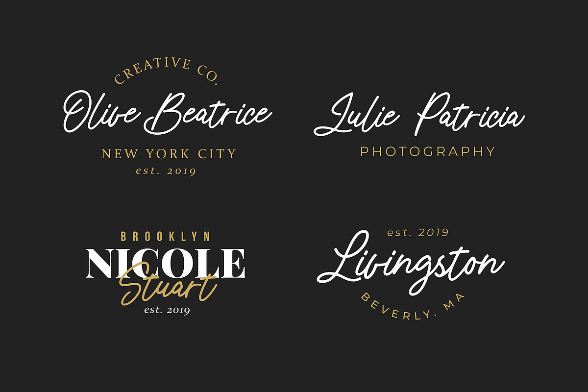 Rhamonic handwritten font preview 2