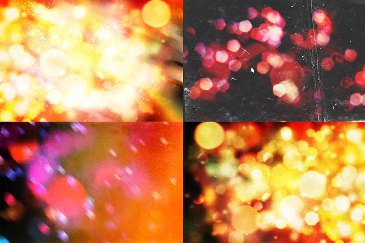 Abstract Vintage Christmas Lights preview 5