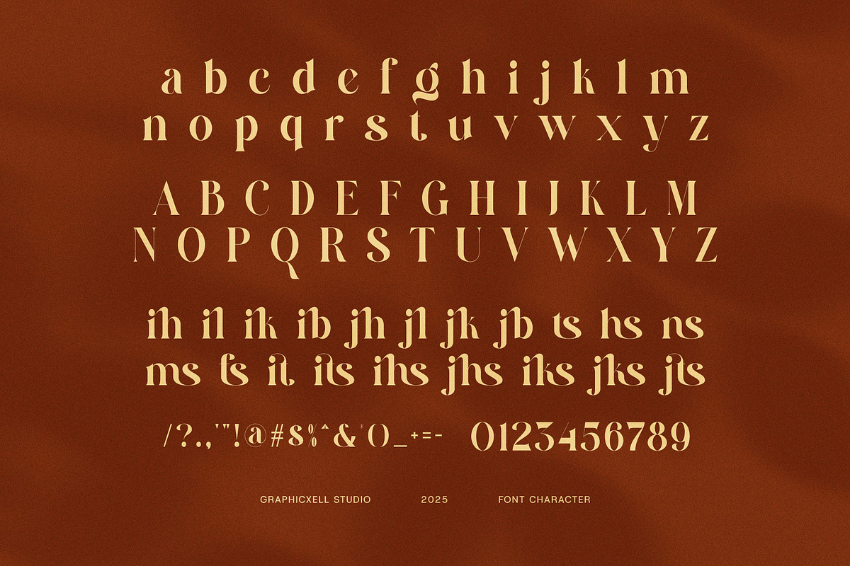 Gitson Elegant Serif Font, a Serif Font by Graphicxell (Photo 8 of 8)