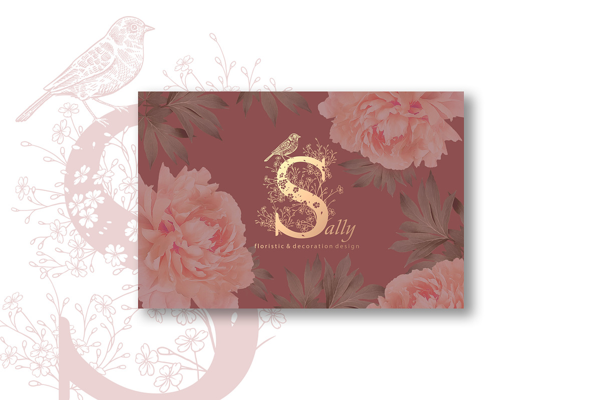Floral letters and number., a Decorative Illustration by MarinaVorontsova (Photo 4 of 12)