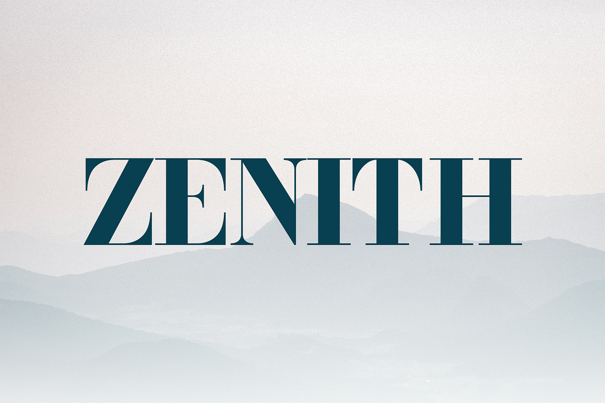 ZENITH - Modern Luxury Serif Font, a Serif Font by OWPictures (Photo 1 of 9)