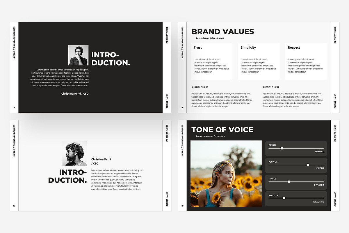 Brand Guidelines PowerPoint Template, a Presentation Template by Gaize (Photo 3 of 9)
