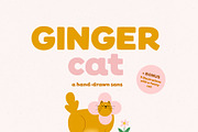 Ginger cat | Hand-drawn sans, a Sans Serif Font by AngelinaKovel (Thumbnail 1 of 13)