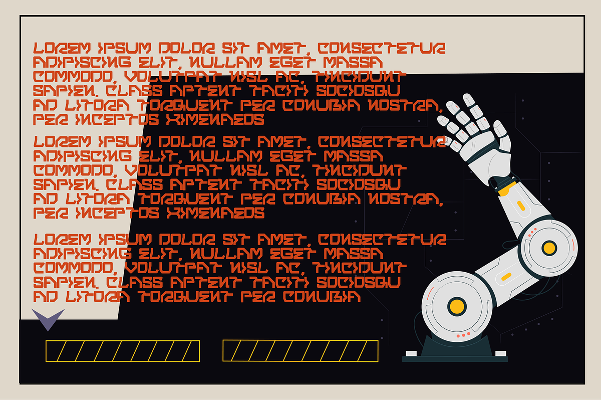 Exsi Font - Futuristic Display Font, a Serif Font by Dm Studio (Photo 3 of 10)