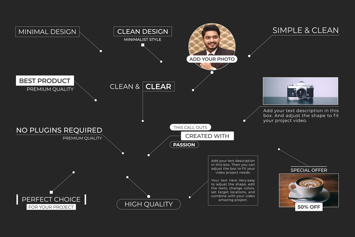Clean Call Outs (.Mogrt), a Templates & Theme by MinnaPicture (Photo 2 of 2)