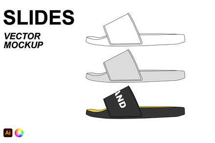Slides Flat Vector Mockup