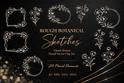 ROUGH BOTANICAL SKETCHES Vector, an Illustration by Casa Mandarina (Thumbnail 1 of 10)
