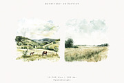 Farm Landscape, a Decorative Illustration by PeDe Designs (Thumbnail 5 of 20)