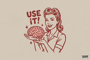 Use It! PNG, Nurse PNG, Funny PNG, an Illustration by SharpMarketplace