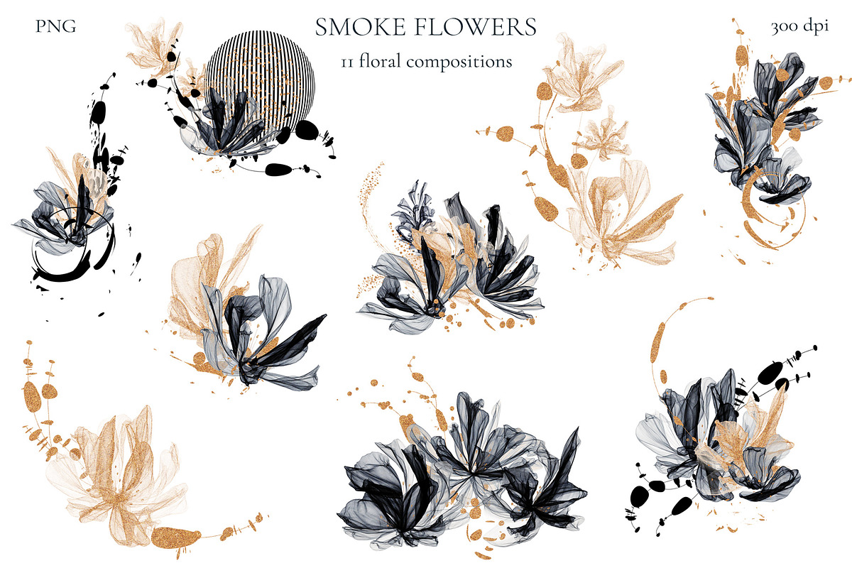 Smoke Flowers, an Illustration by Salted Galaxy (Photo 6 of 18)