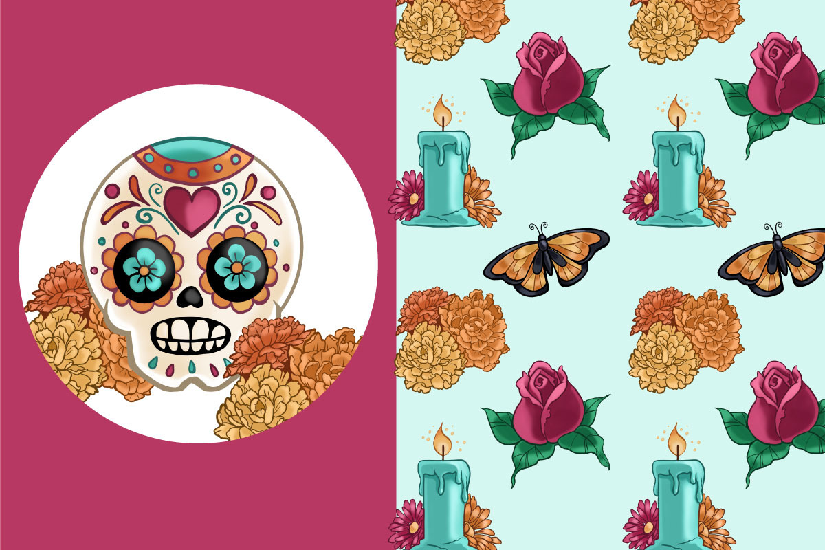 Day of the Dead Clipart, an Illustration by TheClipAtelier (Photo 3 of 3)
