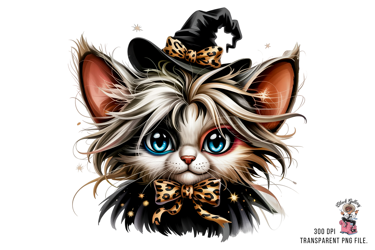 Mouse with Witch Hat PNG Bundle, a Graphic by Clipart Bloom (Photo 6 of 11)