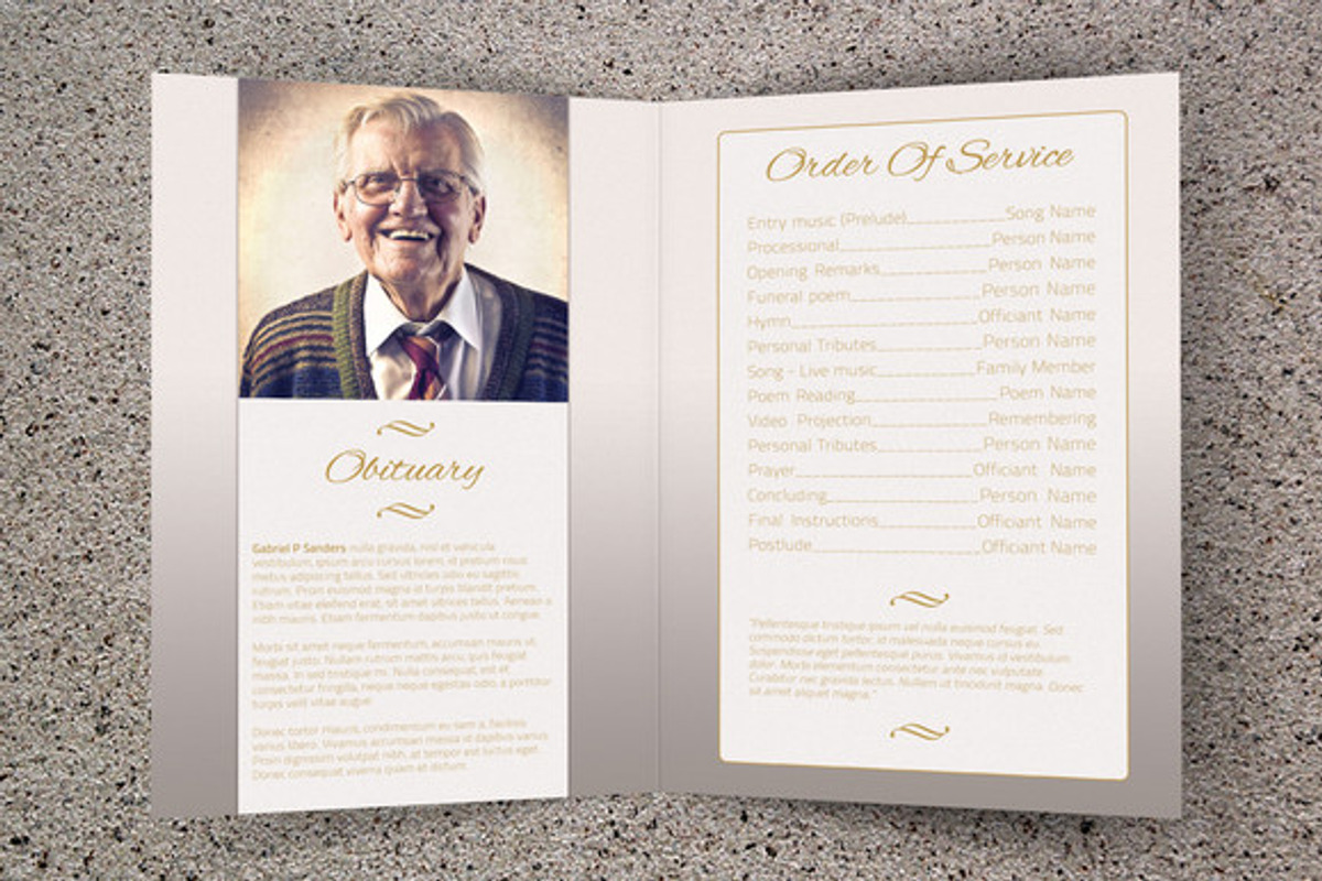 Funeral Program Template - Bi-Fold, a Brochure Template by Visual Impact (Photo 2 of 4)