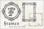 CASTLE STYLE FRAMES - vector kit, a Decorative Illustration by My Space Garden (Thumbnail 1 of 8)