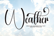 Weather | Script Font, a Handwritten Font by Scratchones (Thumbnail 1 of 9)