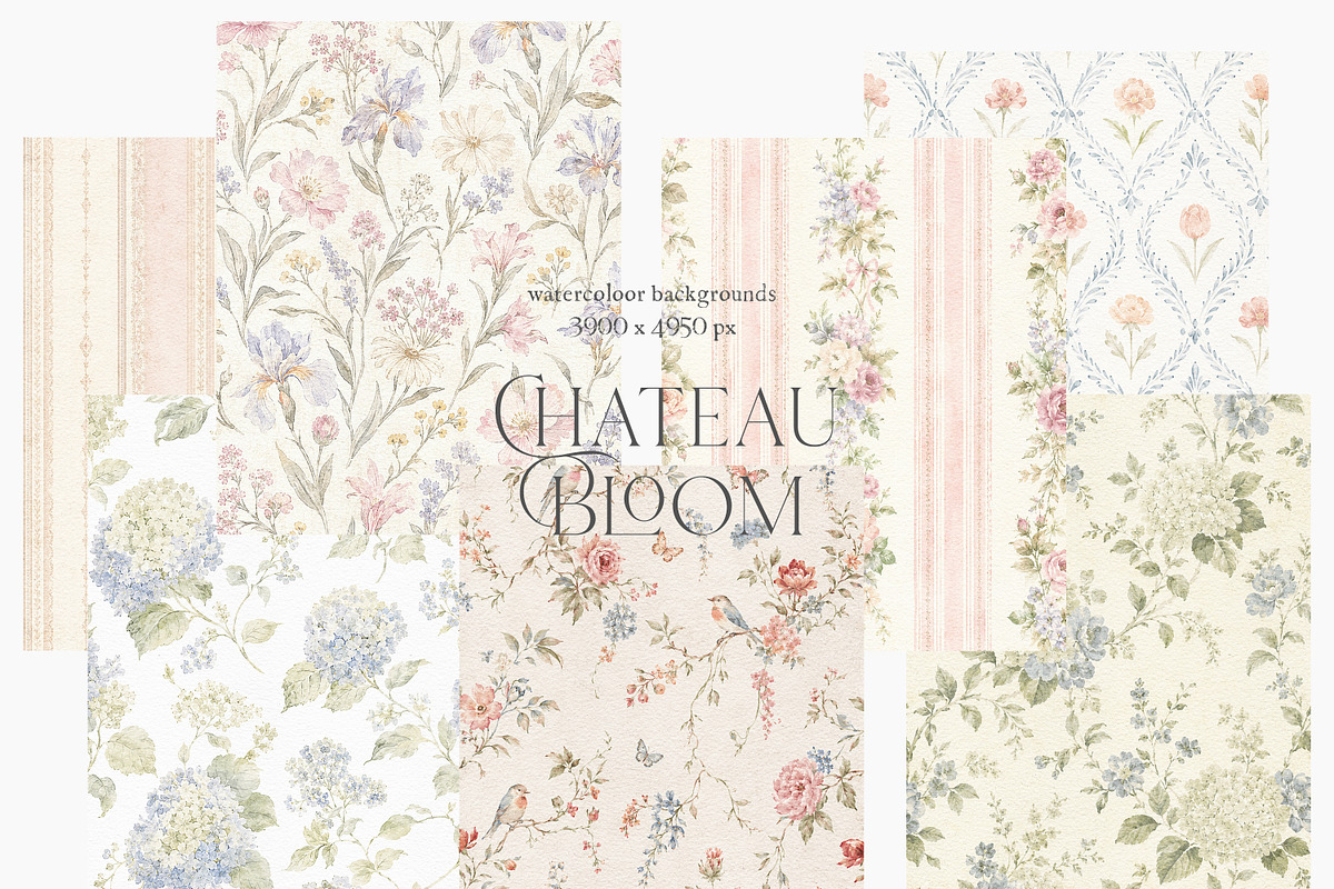 Chateau Bloom-English Garden Clipart, an Object Illustration by studioequinox (Photo 9 of 15)