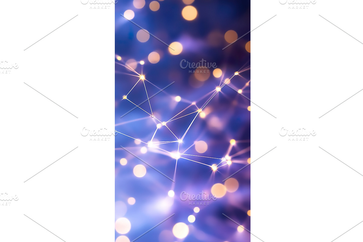 Abstract network with glowing, a Technology Illustration by Lermont51
