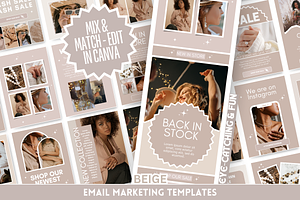 Beige Newsletter Templates